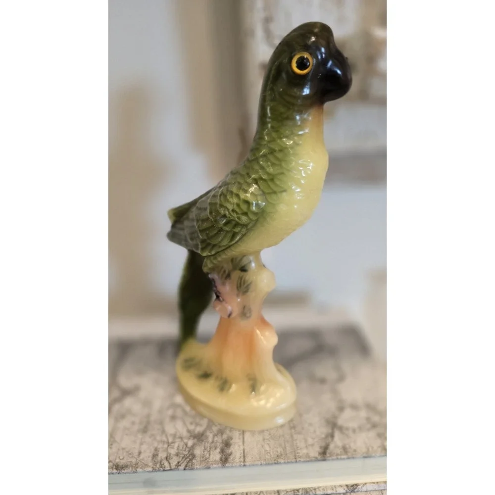 Vintage 60's Wax Candle parrot  9'